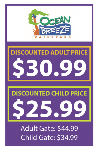 Ocean Breeze Waterpark | State Employees Association of North Carolina