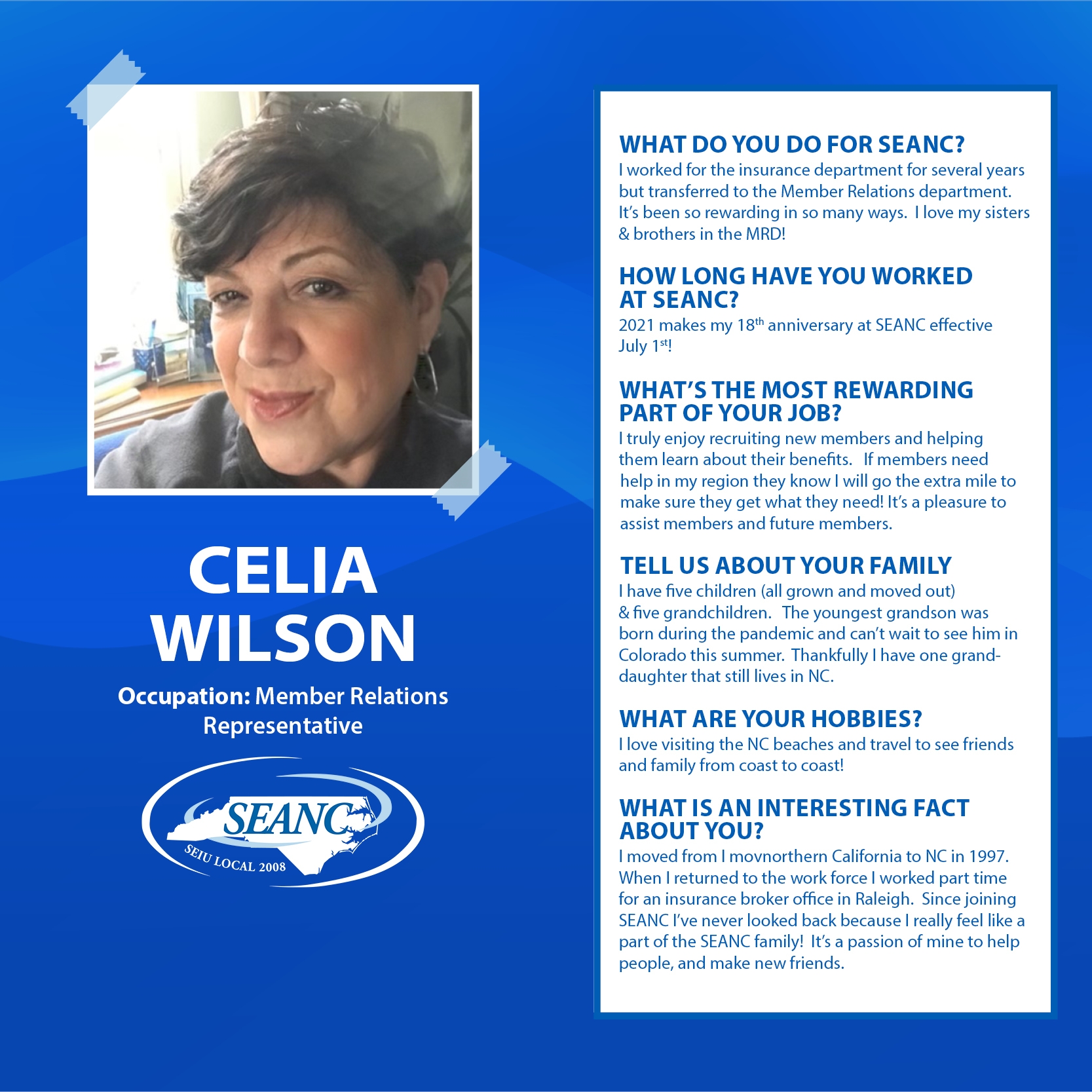 Celia Wilson State Employees Association Of North Carolina